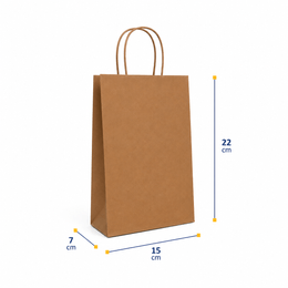 sacola de papel kraft  MINI